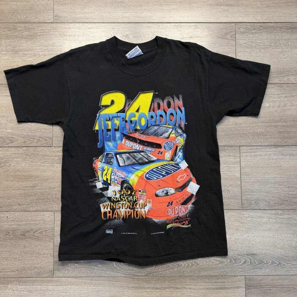 Vintage 1997 Competitors View Jeff Gordon Winston Cup Champion NASCAR L T-Shirt